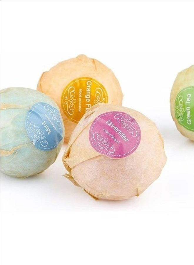 BLOOMING TIME 6-Piece Organic Bath Bomb Gift Set, Infused With Natural Essential Oils, Enjoy A Soothing Spa Experience, Carefully Handmade, Easy To Bubble And Charming Aroma - Image 4