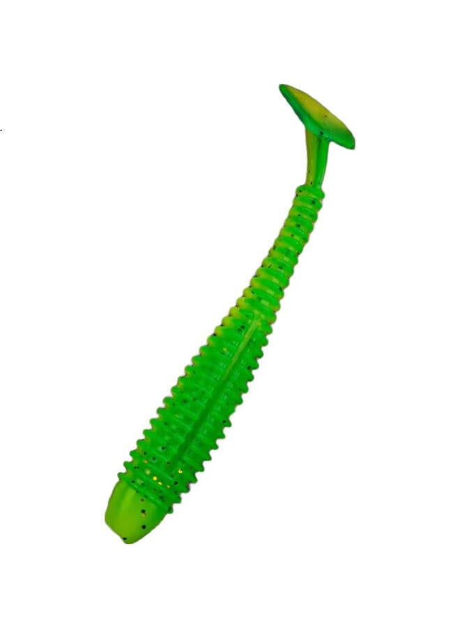 King Lure Kingdom Soft Bait T-tail 20pcs Freshwater Fake Bait Loach Bait Lead Head Hook For Luring Perch Fish Crooked Mouth Root Fishing - Image 3