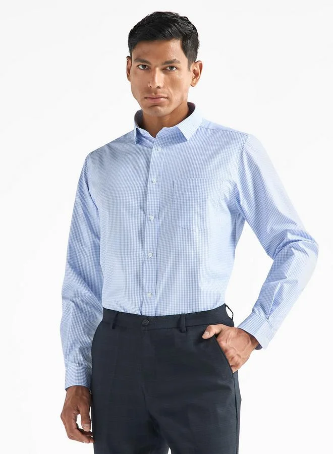 Splash FAV Regular Fit Checked Shirt with Chest Pocket