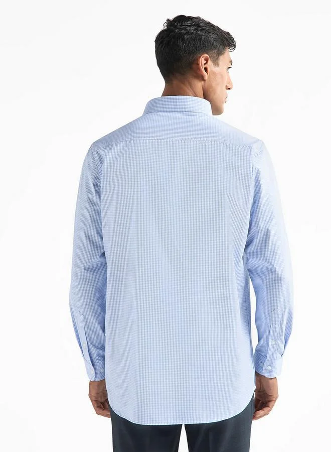 سبلاش فيڤ قميص مربعات بقصة عادية وجيب على الصدر