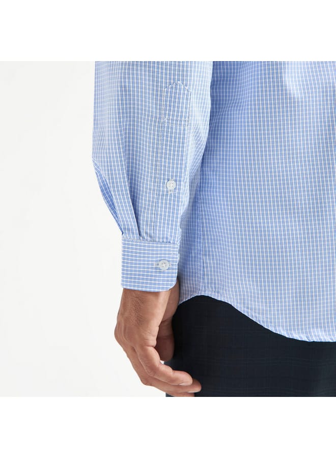 سبلاش فيڤ قميص مربعات بقصة عادية وجيب على الصدر - Image 4