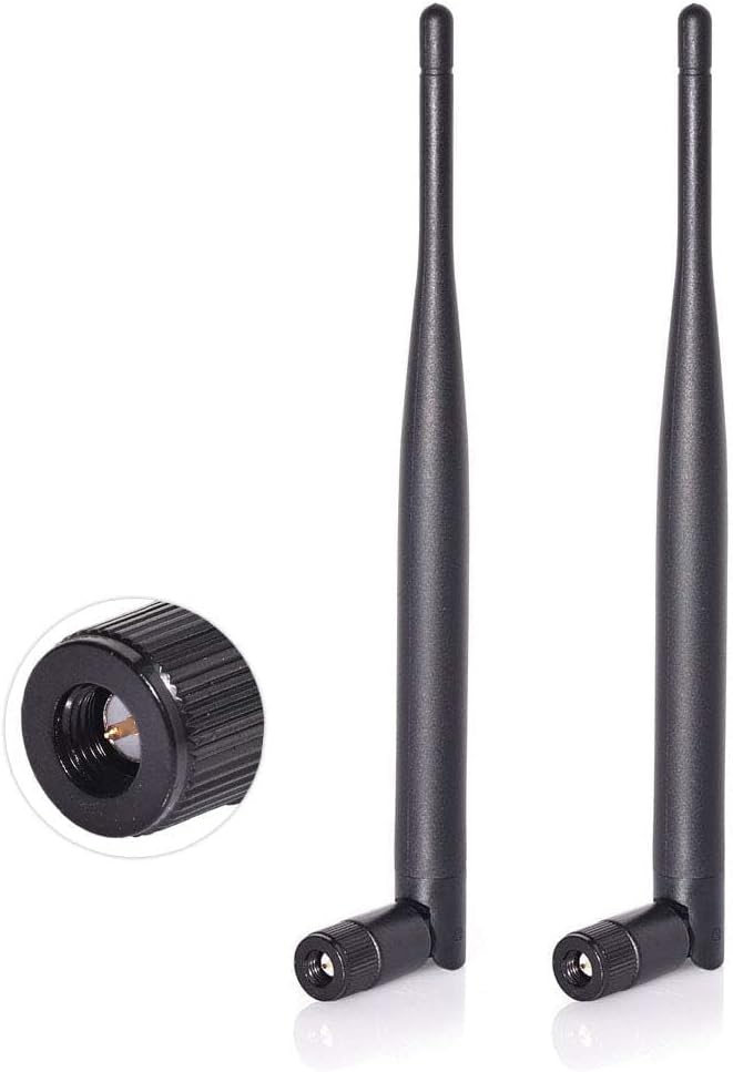 BINGFU Dual Band WiFi Antenna 2.4GHz 5GHz 5GHz 6dbI SMA Connector Wireless Vedio Security IP Camera Surveillance Recorder DVR Vehicle Truck Camper Trailer Rear View Camera Rear View Monitor - Image 1