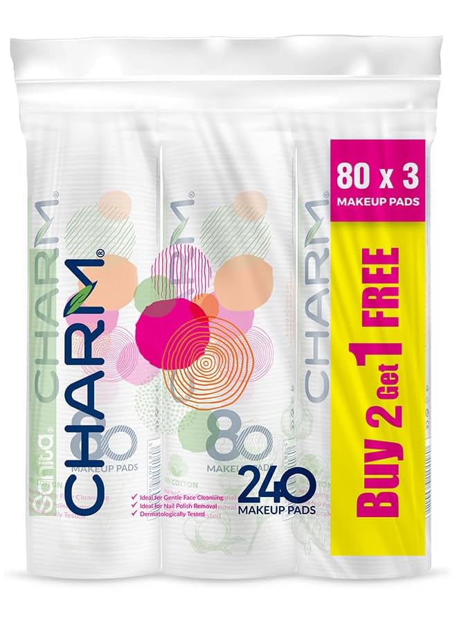 تشارم 240 قطعة قطنية 100% (80 × 2 + 1)