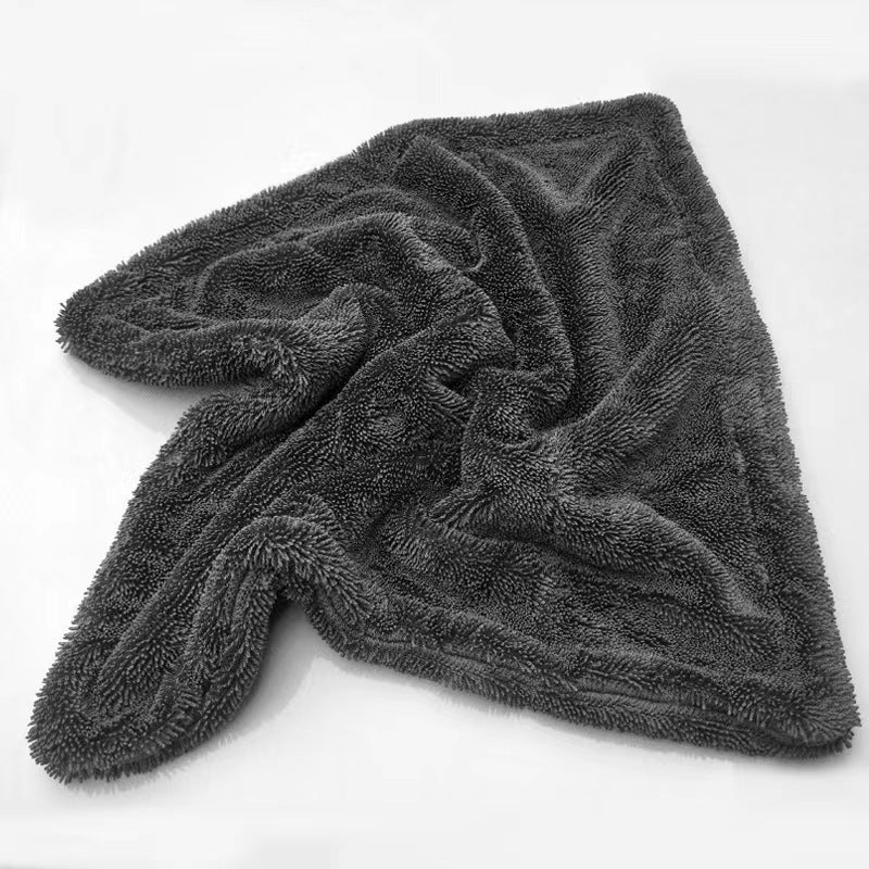 Small Braid Water-Absorbing Towel Double-Layer Thickeneded Twisted Cloth Braid Cloth Absorbent Car Wiping Towel Car Cleaning Towel 40*40 - Image 1