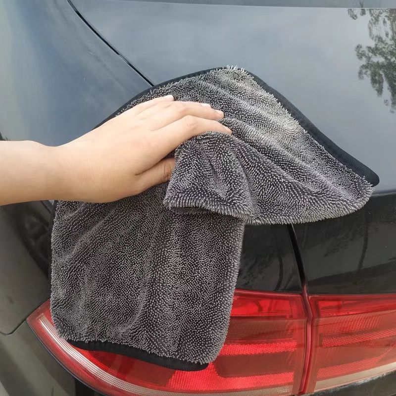 Small Braid Water-Absorbing Towel Double-Layer Thickeneded Twisted Cloth Braid Cloth Absorbent Car Wiping Towel Car Cleaning Towel 40*40 - Image 5