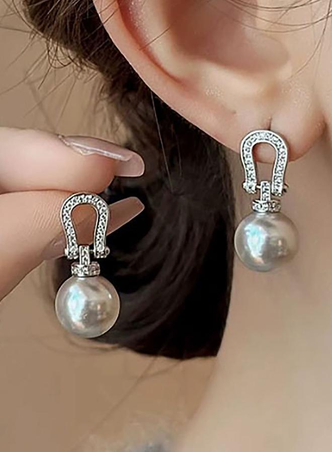 Styli Faux Pearl Drop Earrings
