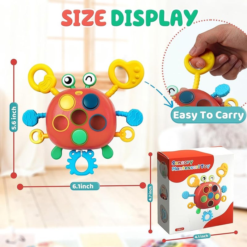 Chilvil Montessori Sensory Toys for Baby Teething, Travel Car Airplane Fidget Developmental Educational Interactive Learning Gift for 18 Months Toddler 2 3 4 Year Old Boy Girl, Car Seat Stroller Pull Toys - Image 2