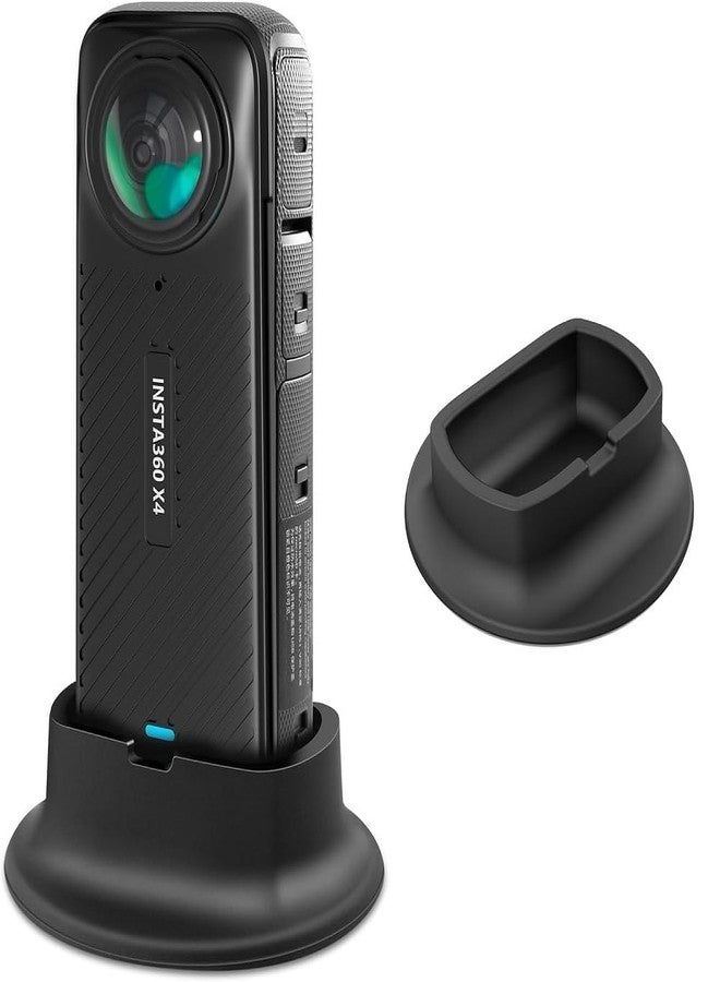 Action Pro Camera Silicone Stand Base Holder Compatible with Insta 360 X4 Action Cameras, Non-Slip Desktop Mount, Base Gimbal Support Adapter - Image 1