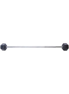 TA Sport Rubber Hex Barbell with Straight Bar, 25 kg, Silver/Black - pzsku/Z1225DC525E0ECF93C2EDZ/45/_/1722834831/749c0915-8b38-4df9-ab25-9799b251c684