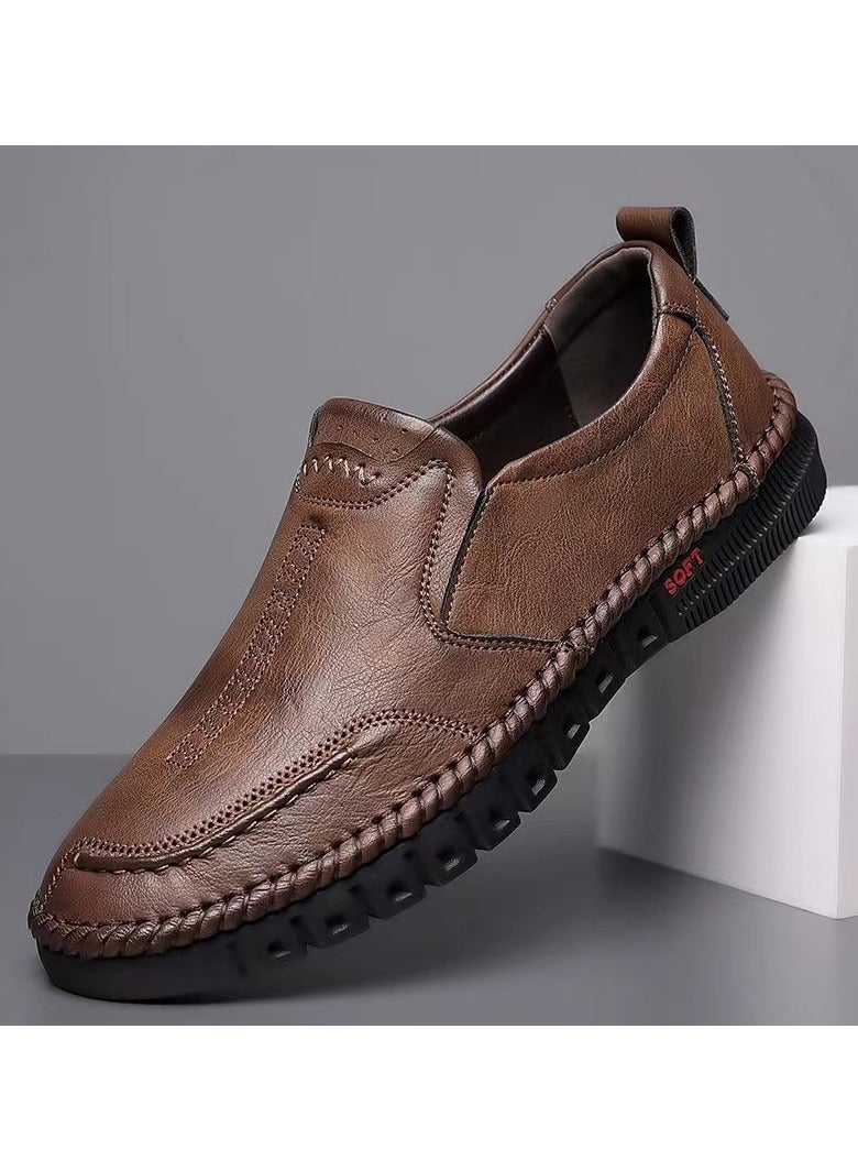 Shougu Versatile Retro Casual Leather Shoes  - Image 1