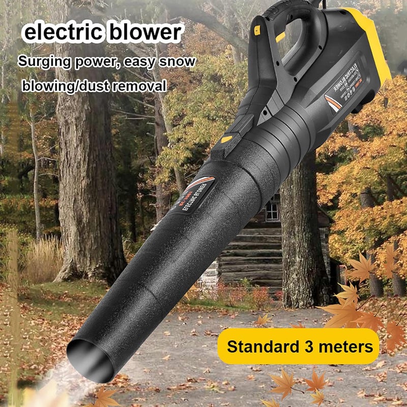 WJYLM Powerful 3500 W Leaf Blower Garden Vacuum Cleaner Wind Speed 218 km/h + 790 m³/h Air Volume, 6 Speeds for Removing Snow, Rubble, Dust and Fallen Leaves, with 3 m Cable - Image 2