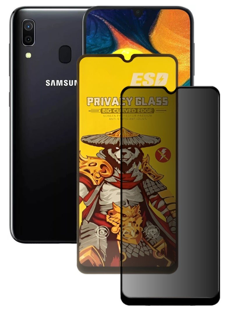 ESD Tempered Dustproof Privacy Glass Screen Protector Compatible For Samsung Galaxy A30 - Image 1