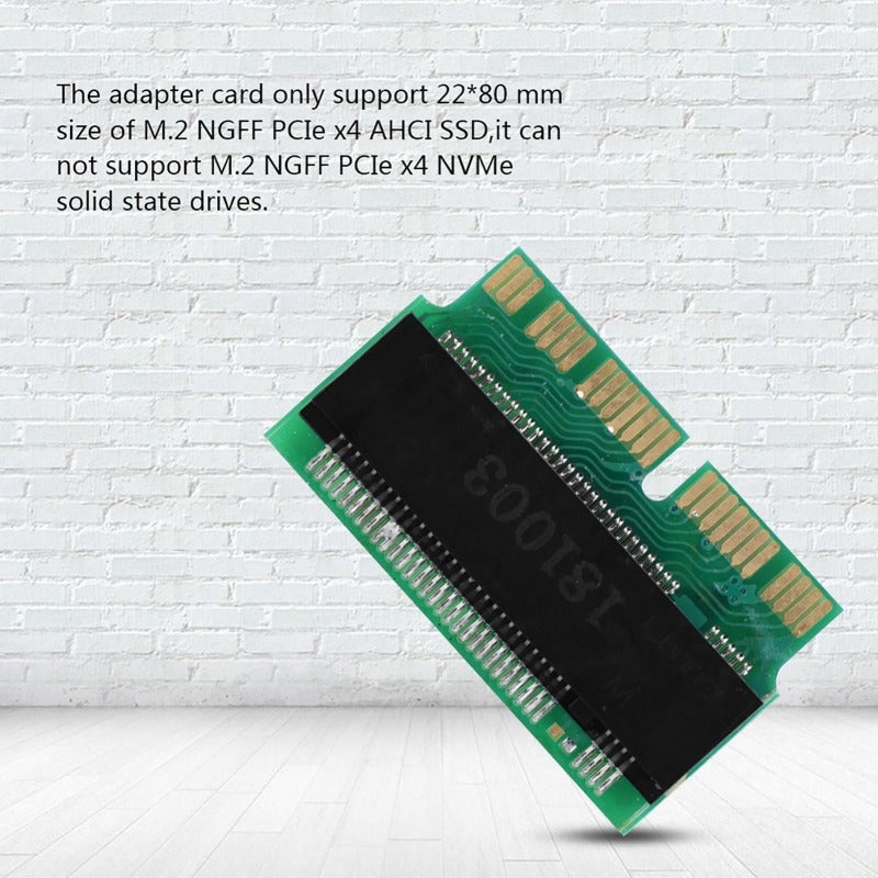 بطاقة محول M.2 NGFF SSD بحجم 22x80 مم PCIe x4 AHCI - بطاقة تحويل واجهة صغيرة وخفيفة الوزن لأجهزة MacBook Air Pro من 2013 إلى 2015 - Image 4