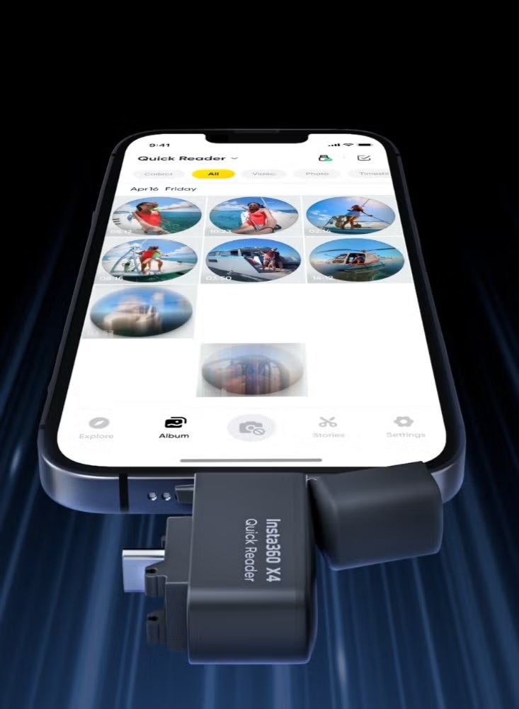 Insta360 X4 Quick Reader – Elite High-Speed Transfer & Portable Backup Hub - Image 2