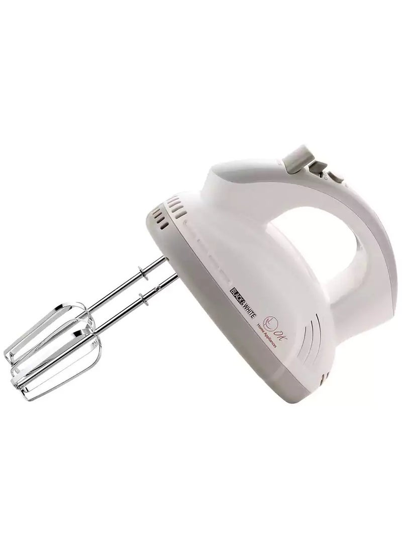 Black & White Black and white egg Mixer, 280 watt, 5 speeds, White, SR.2100