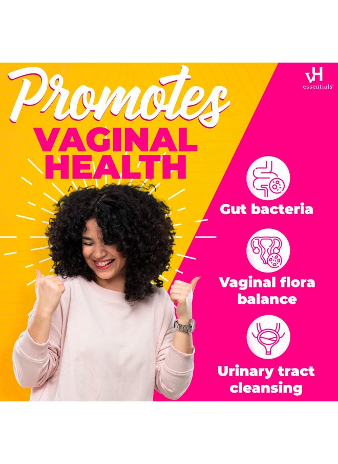 vH Essentials Vh Essentials Probiotics With Prebiotics and Cranberry Feminine Health Supplement   60 Capsules  - Image 2