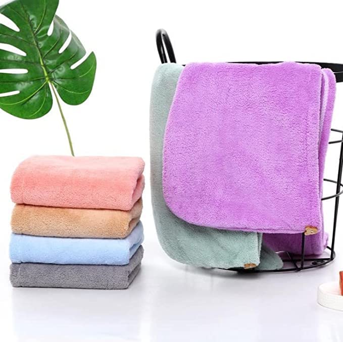 Cartvilla Cartvilla Hair Towel Wrap Absorbent Towel Hair-Drying Bathrobe Magic Hair Warp Towel Super Quick-Drying Microfiber Bath Towel Hair Dry Cap Saloon Towel (pc 2) - Image 2