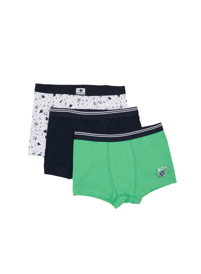 DeFacto Boy Regular Fit Underwear Knitted Boxer - 3 Pack  - Image 2
