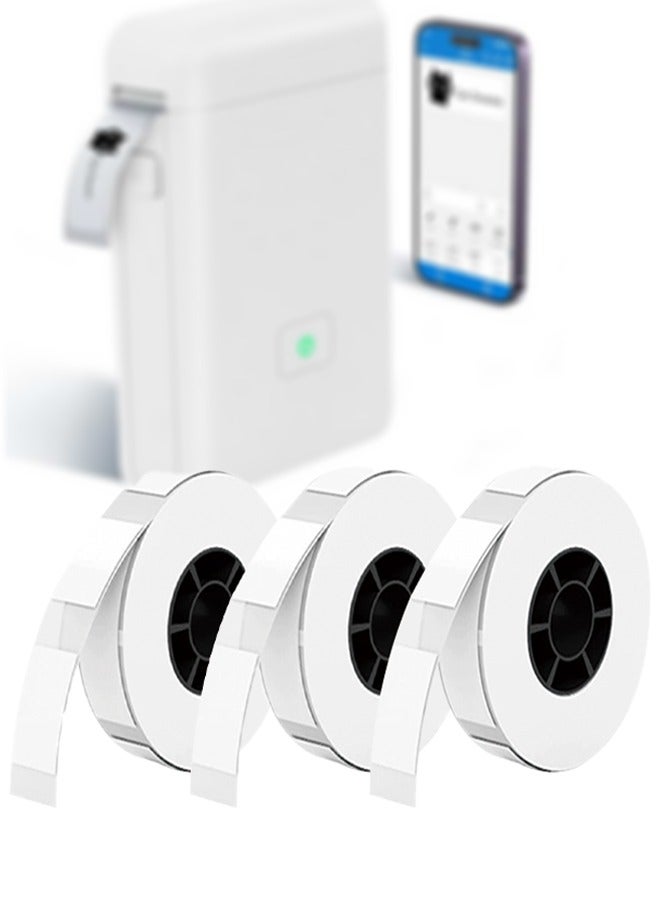 ٦٠٠ ورقة من شريط ملصقات الأعمال، ورق حراري مربع، ورق ملصقات مقاوم للماء، طابعة بلوتوث ذاتية اللصق، للأعمال، المنزل، المدرسة، الشركة، ١٥ × ٣٠ مم - Image 1