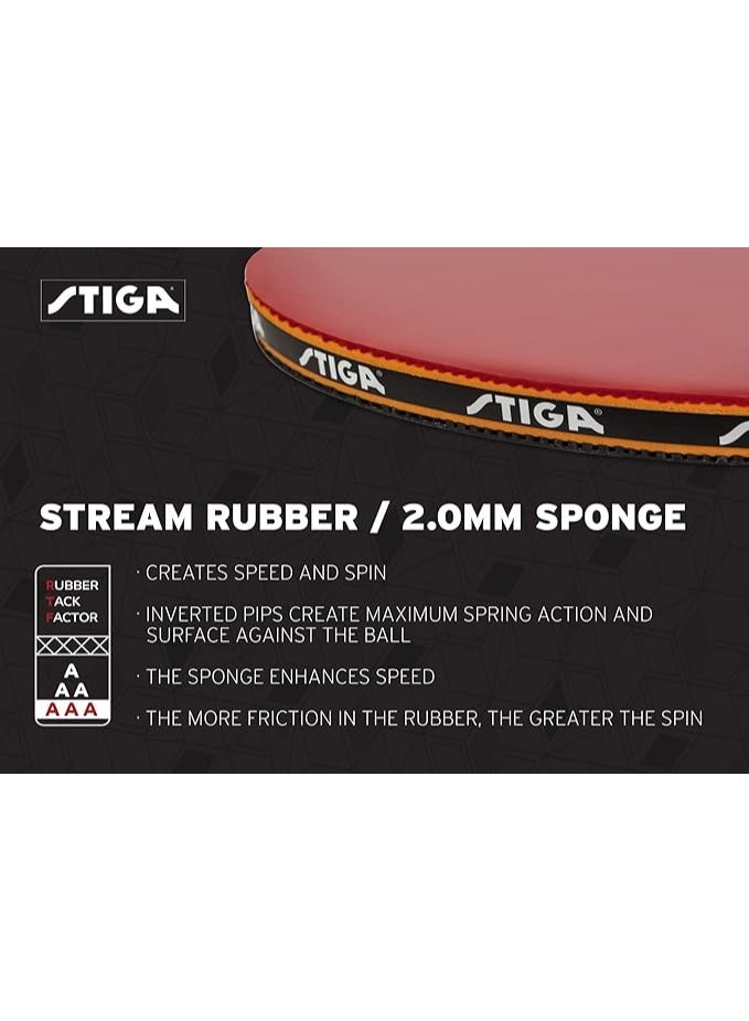STIGA Torch Table Tennis Racket, Red - Image 5