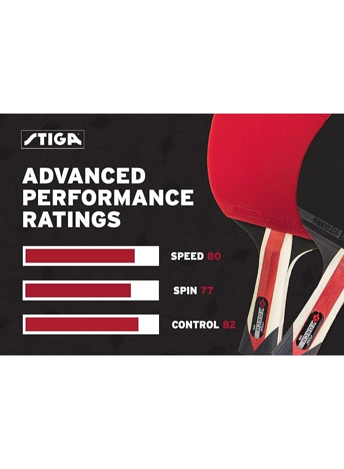 STIGA Torch Table Tennis Racket, Red - Image 4