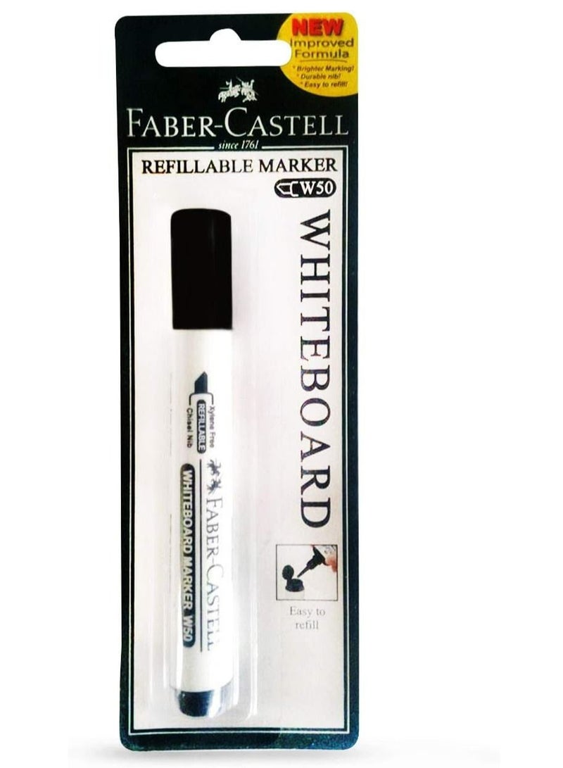 FABER-CASTELL Faber-castell whiteboard marker chisel tip black  - Image 2