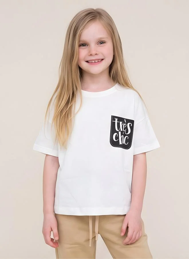 Take Two Girls Oversized Graphic T-Shirt By Juniorloom