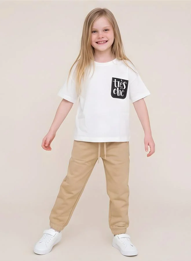 Take Two  Girls Oversized Graphic T-Shirt By Juniorloom for Women | Best Price UAE