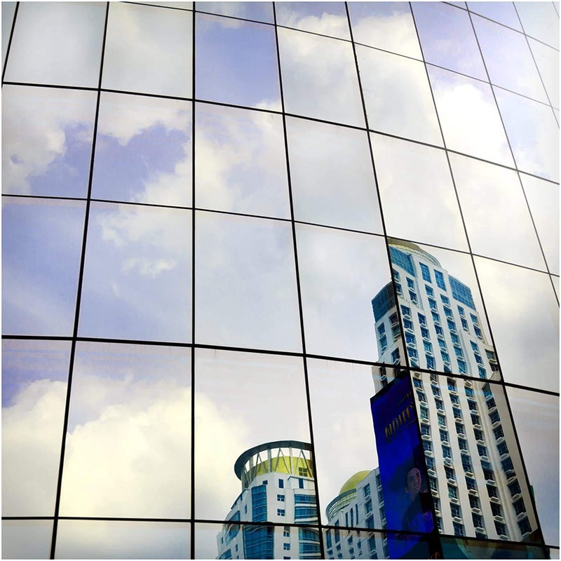 BDF S05 Window Film Daytime Privacy and Heat Control Mirror Silver 5 Very Dark  36in X 12ft