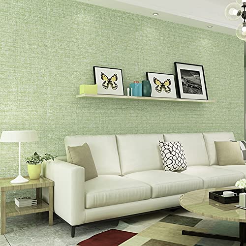 wolpin Wall Stickers Wallpaper Green Wood Grain (45 x 1000 CM) | Look Modern Living Room Embossed Self Adhesive | DIY Home Décor Wallpaper Roll - Green - Image 1