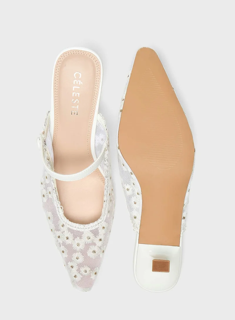 Celeste Pencil Heel Pumps