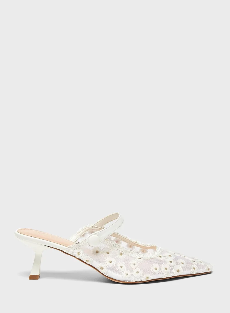 Celeste Pencil Heel Pumps