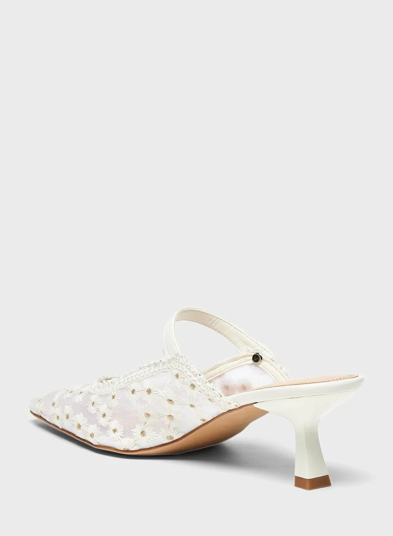 Celeste Pencil Heel Pumps
