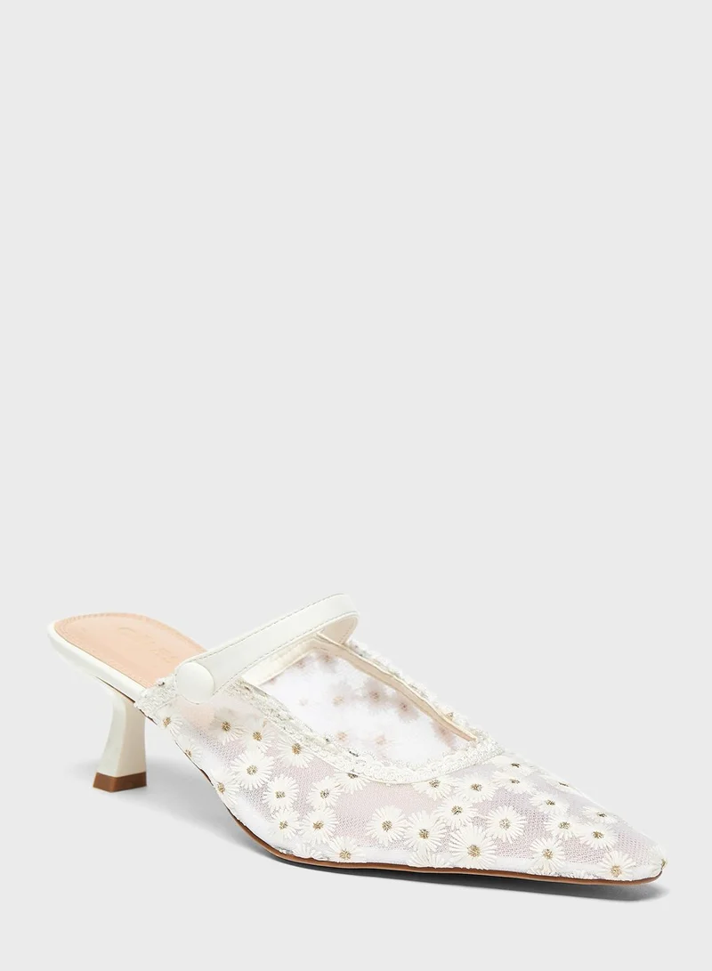 Celeste Pencil Heel Pumps