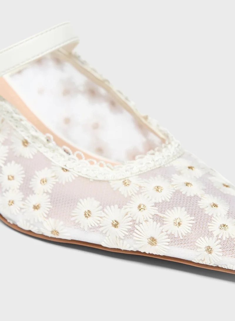 Celeste Pencil Heel Pumps