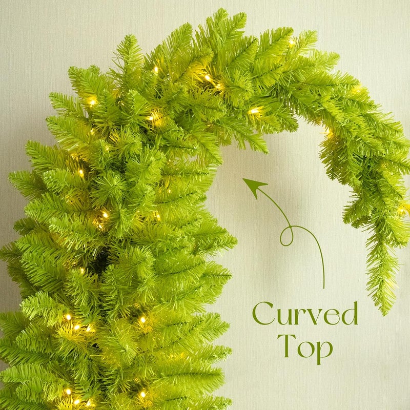 ORIENTAL CHERRY Whimsical Christmas Tree - Christmas Decorations - 6ft Pre-Lit Artificial Tree with Timer Remote Control 150 LED Lights - Xmas Holiday Decor for Indoor Home Living Room Office - Image 3