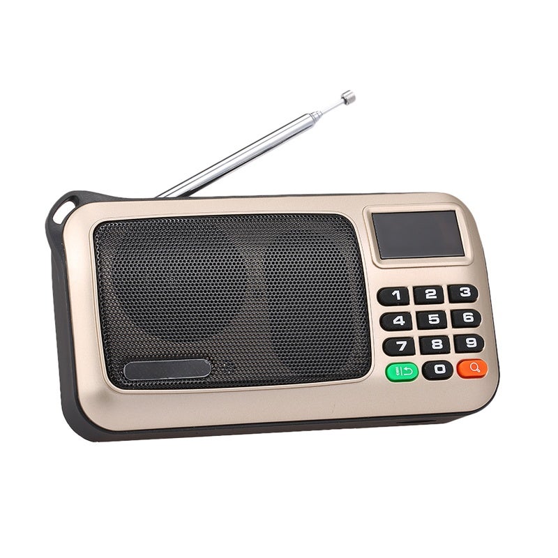 راديو رقمي إف إم Rolton W405 - مكبر صوت كمبيوتر محمول بهاتف USB سلكي - مستقبل ستيريو عالي الجودة HiFi مع مصباح يدوي وشاشة LED يدعم تشغيل موسيقى TF - Image 1