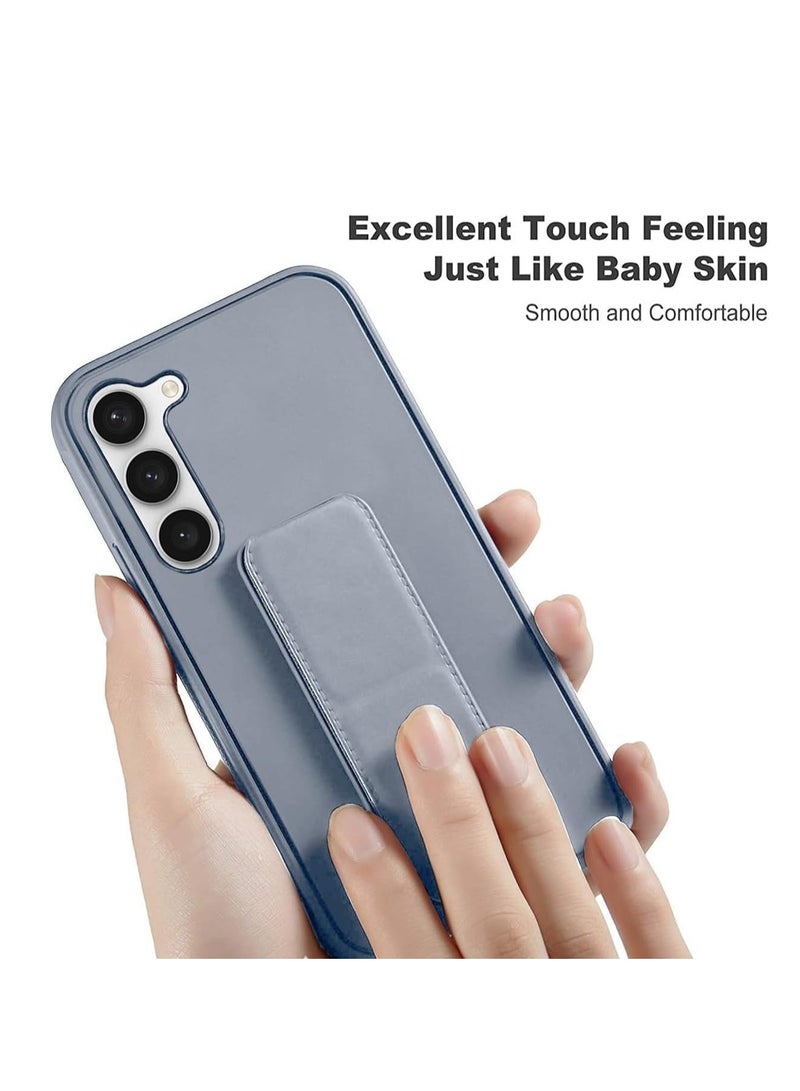 BORTONY Samsung Galaxy A35 5G Back Stand Case Cover Scratch Resistance Matte Finish Case Soft Silicone Horizontal & Vertical Kickstand Cover Wrist Strap Full protection Case for Samsung Galaxy A35 5G - Image 3