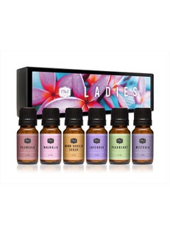 P&J Trading Fragrance Oil Ladies Set | Pearberry, Lavender, Warm Vanilla Sugar, Plumeria, Magnolia, Wisteria Candle Scents for Candle Making, Freshie Scents, Soap Making Supplies, Diffuser Oil Scents  - Image 1
