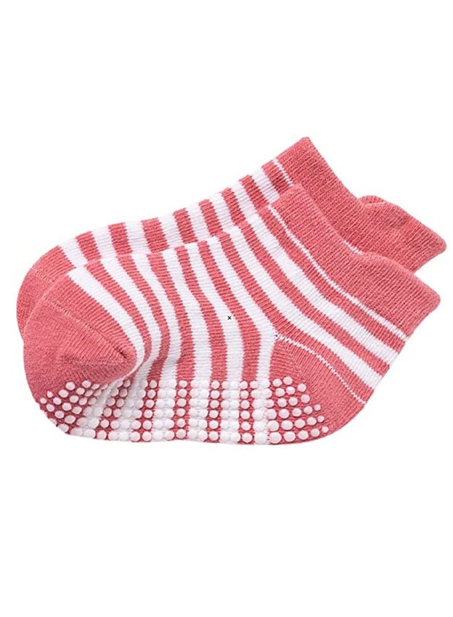 6 Pairs Non Slip Toddler Socks Cotton Infant Baby Kids Grip Socks for Boy Girls Anti Skid Ankle Socks - Image 4