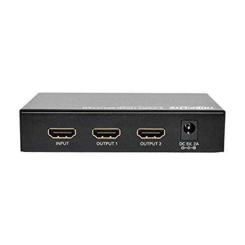 Tripp Lite 2-Port HDMI Splitter, 1 In 2 Out, Video & Audio, 1080p @ 60Hz (B118-002),BLACK - Image 2