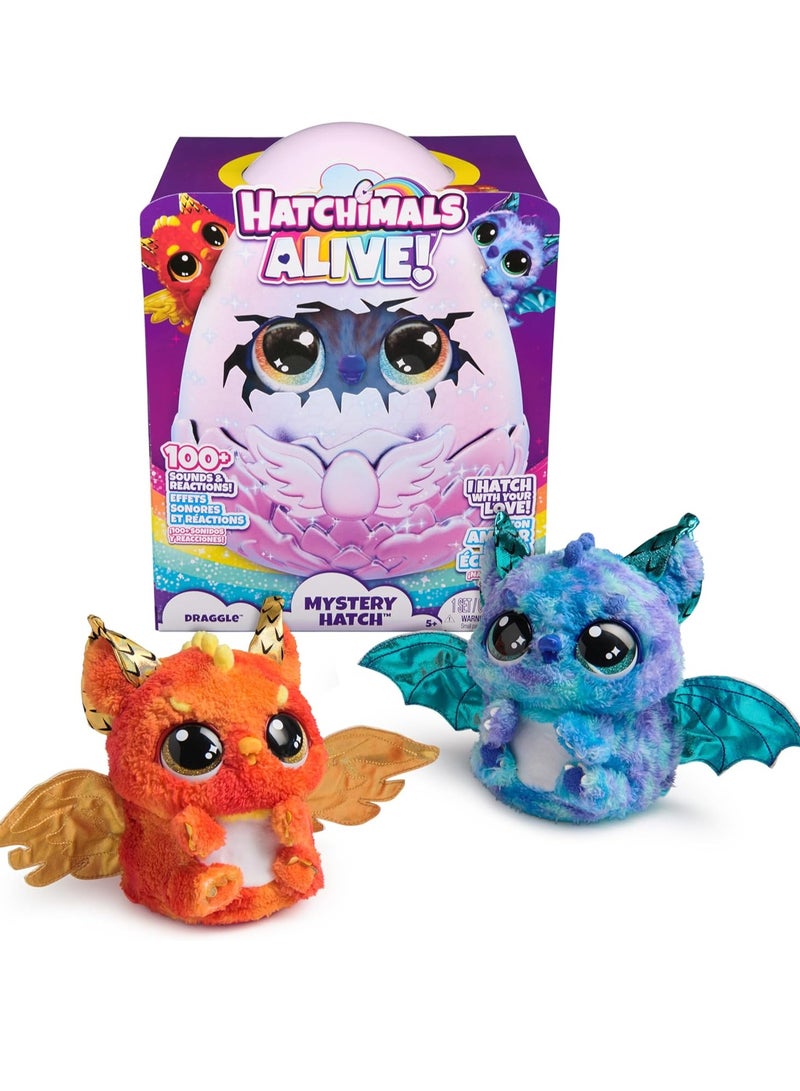 HATCHIMALS Alive Secret Draggle - 1 Piece Only, Assorted/Style May Vary - Image 1