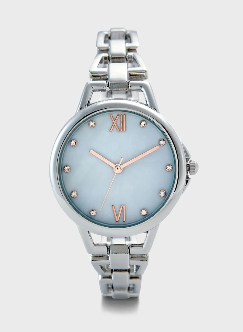 ELLA Graduated Open Links Watch with MOP Dial