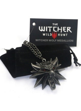 Inspired Wolf Head Pendant Geralt Video Game Gift for Witcher Fan necklace in bag - pzsku/Z1226F3E0E62785513AB4Z/45/_/1644781752/15594744-6576-484b-9468-03caf37c4d7d