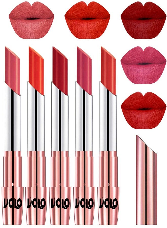 VOLO Lipstick Dark Peach, Coral, Tomato Red, Pink, Orange (Cream) - Image 1