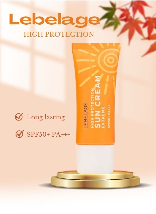 Lebelage HIGH PROTECTION LONG LASTING SUN CREAM 50SPF+ (30ml) | KOREAN MADE SKIN PROTECTION  - Image 2