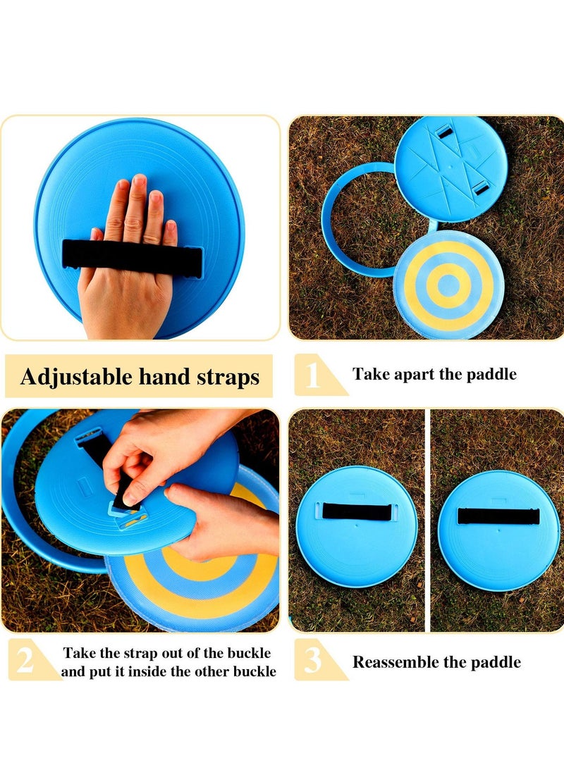 KASTWAVE - Kids Catch Game Toss Catch Set, Sports Paddle Game， Interactive Toss Catch Suction Cup with 4 Paddles Catches 4 Balls, and 1 Storage Bag for Party Outdoor Backyard Beach Games - Image 1