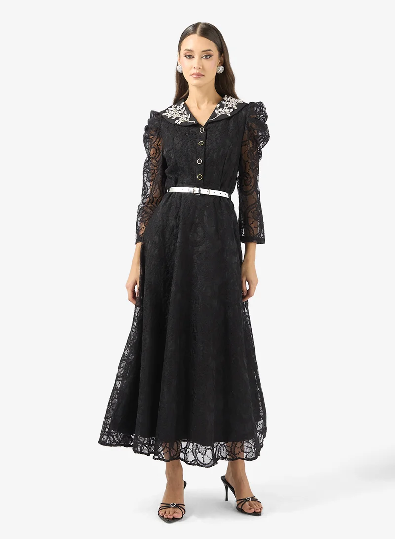 Lace A-line Dress