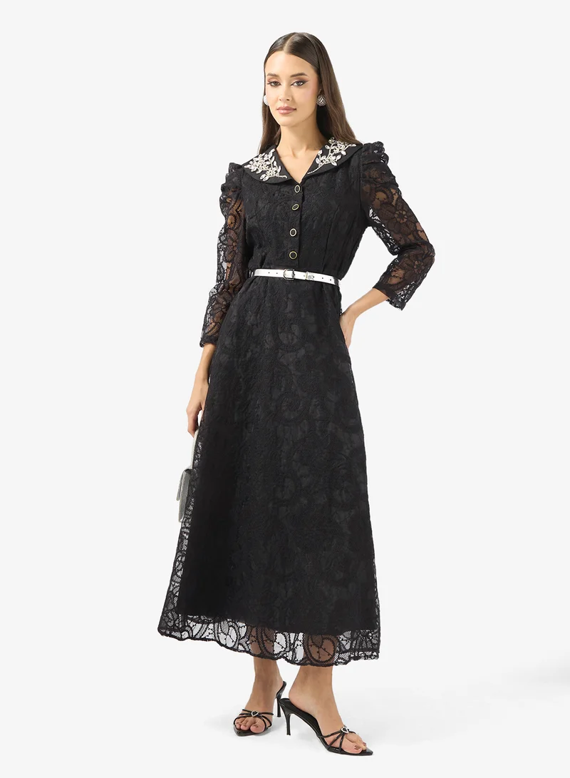 Khizana  Lace A-line Dress for Women | Best Price UAE