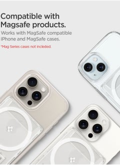 Spigen Ultra Hybrid (MagFit) Magnetic MagSafe Wallet Card Holder [3-4 Cards] for iPhone 16 Pro Max / 16 Pro / 16 Plus / 16 / iPhone 15/14/13/12 series - Crystal Clear  - Image 2